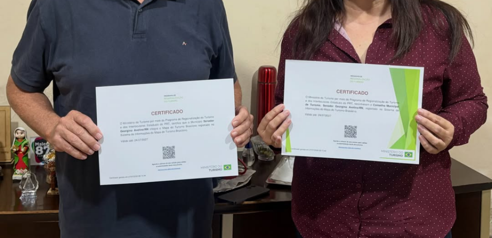 O MUNICÍPIO DE SENADOR GEORGINO AVELINO AGORA FAZ PARTE DO MAPA DO TURISMO BRASILEIRO!